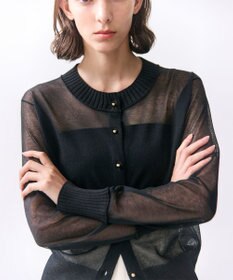 BEIGE， PYRRHOT / シアーコンビ リブカーディガン