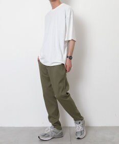 WEGO 【接触冷感/吸水速乾/ストレッチ/ウエスト紐/らくらくのびる/MLサイズ展開】カルゼレギンスアンクルパンツ