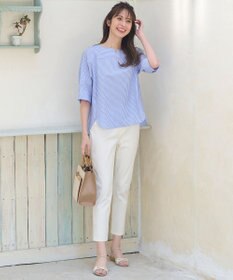 ANY SIS 【洗える】ノーカラーシャツ ブラウス