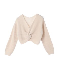 earth music&ecology ツイストデザインニット