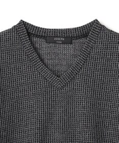 JOSEPH HOMME 新素材【清涼感】メランジクロスジャージー　Vネック半袖カットソー