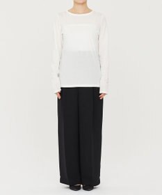 uncrave アルビニスタシフォン ボートネック カットソー（uncrave STANDARD）