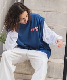 WEGO アンサンブルスウェットベストロンT