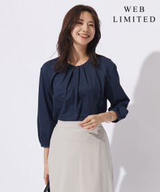 J.PRESS LADIES S 【WEB限定カラーあり】ストライプジャカード フロントタック カットソー