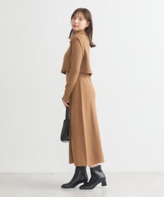 earth music&ecology ＳＥＴ２点ＺＩＰベスト＋ニットワンピース