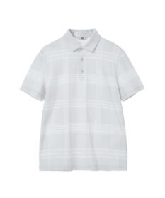DAKS DAKS GOLFチェック ジャカード半袖ポロシャツ