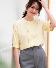 ANY SIS バンドカラーフロントタック ブラウス