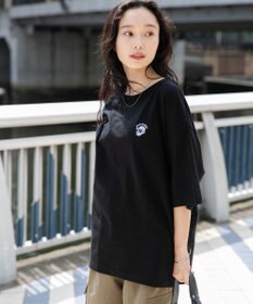 WEGO 【ユニセックス着用ITEM/綿100%/SMLサイズ展開】リラックスフィットワンポイントT（S）