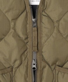 UNFILO 【120-150cm】TAION ミリタリーZIP Vネックダウンベスト(UNISEX)
