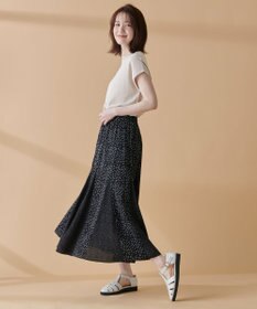 ANY 【UVケア/接触冷感/アンチピリング】クールタッチフレンチスリーブニット