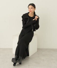 earth music&ecology ＳＥＴ２点ＺＩＰベスト＋ニットワンピース