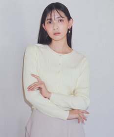 earth music&ecology ミニケーブルコンパクトカーディガン