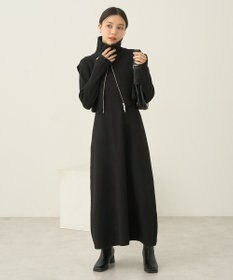 earth music&ecology ＳＥＴ２点ＺＩＰベスト＋ニットワンピース