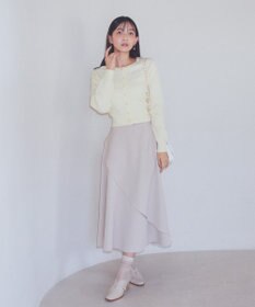 earth music&ecology ミニケーブルコンパクトカーディガン