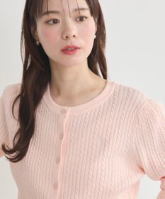 earth music&ecology ミニケーブルコンパクトカーディガン