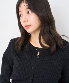 earth music&ecology ミニケーブルコンパクトカーディガン