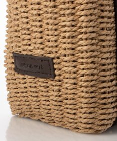 LA BAGAGERIE 【maison vert】 【ペーパー素材・多収納】リボンハンドル2WAYかごバッグ