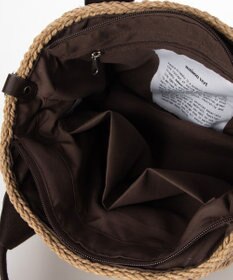 LA BAGAGERIE 【maison vert】 【ペーパー素材・多収納】リボンハンドル2WAYかごバッグ