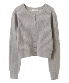 earth music&ecology ミニケーブルコンパクトカーディガン