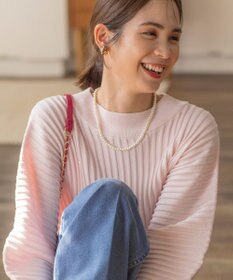 組曲 メタルモチーフパールネックレス