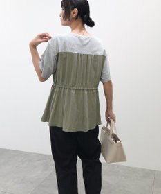 Green Parks 異素材ドッキングプルオーバー