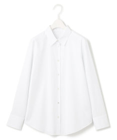 ICB 【洗える】コットンナイロンシャーティング ベーシックシャツ