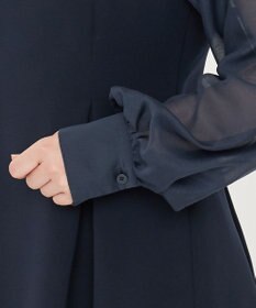 uncrave 【防シワ・洗濯機洗い可】ウォッシャブルダブルクロス ビスチェ ブラウス