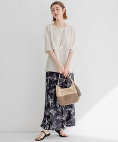 23区 VIOLAd'ORO SANDRO アバカ レザーハンドルバッグ