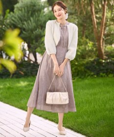 ANY SIS 【Lily Calin】ラインエンブロイダリー ドレス