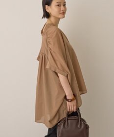 AMERICAN HOLIC イージーケア 接触冷感フレンチスリーブギャザーシャツ