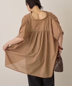 AMERICAN HOLIC イージーケア 接触冷感フレンチスリーブギャザーシャツ