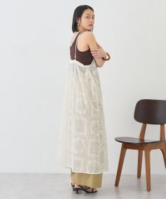 AMERICAN HOLIC シアー刺繍キャミワンピース（ペチコート付き）