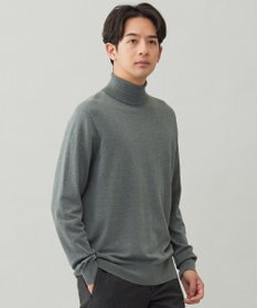 UNFILO MENS 【男女兼用】ソフトサーモ アンチピリングニット タートルネック