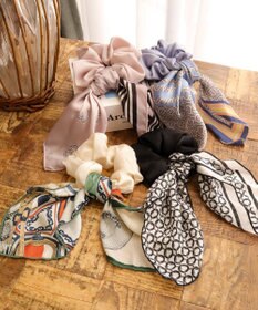 Tiaclasse 【2type】スカーフ柄シュシュ