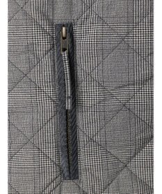 Green Parks キルティングノーカラーブルゾン