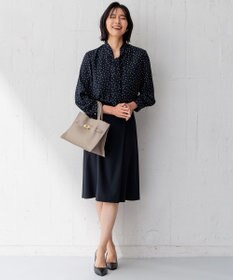 23区 S 【洗える】バックサテンアムンゼン タイプリント ブラウス