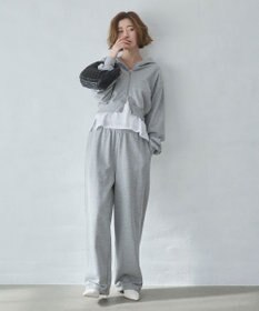 WEGO 【ウエストゴム/XSSMサイズ展開】スウェットワイドパンツ