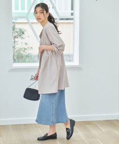 ANY L フロントスリットデニムスカート