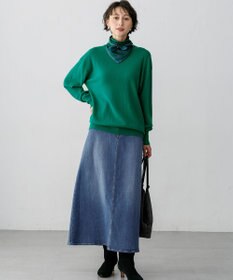 23区 L 【見上愛さん着用】ピュアカシミヤ クルーネック ニット