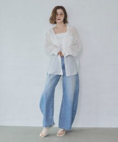 WEGO ワイドカーブデニムパンツ