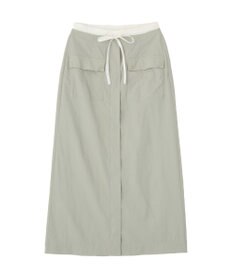 CRAFT STANDARD BOUTIQUE ナイロンダブルウエストIラインスカート