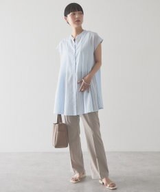 AMERICAN HOLIC 【予約】【接触冷感】フレンチスリーブフレアスキッパーブラウス