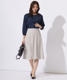 J.PRESS LADIES S 【WEB限定カラーあり】ストライプジャカード フロントタック カットソー
