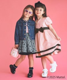 ANY KIDS 【Barbie(TM)】リボン デニムジャケット