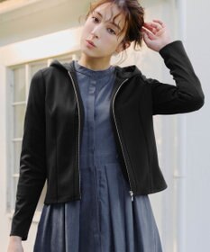 Tiaclasse 【UVカット・吸水速乾・洗える】 “きれい見え” カットソーラインフードパーカー