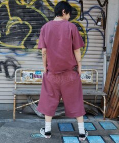 WEGO 【ユニセックス着用ITEM】ピグメントグラフィックショーツ