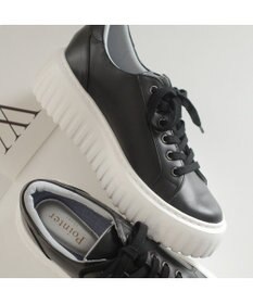 Pointer 日本製 レースアップ厚底スニーカー