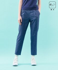 23区GOLF 【WOMEN】【撥水】ギンガムサッカー テーパードパンツ