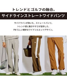 PW CIRCULUS 【MEN】サイドラインストレートワイドパンツ ゴルフ