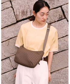 MIYABIYA LAQUOH【撥水加工】篭目柄エンボスボンディングショルダー